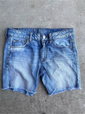 American Eagle Outfitters Blue Denim Waistband with Logo